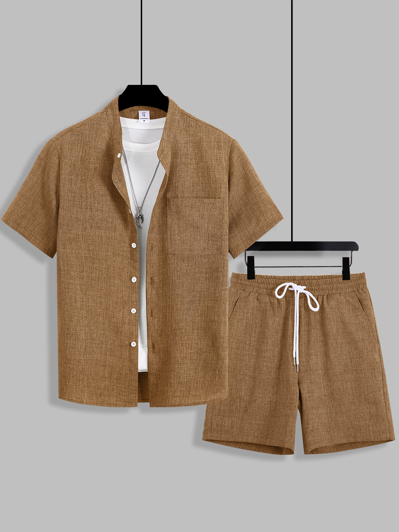 Summer Clothing Men Linen - Summer Men's Cotton Linen Texture Stand