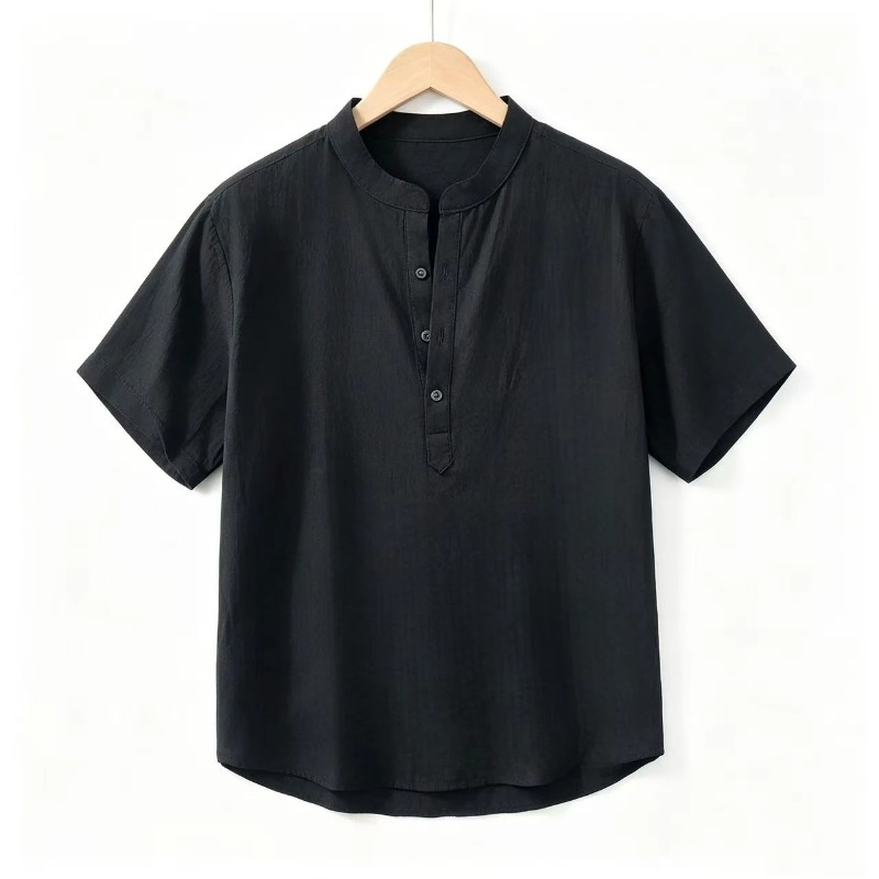 Summer Clothing Men Linen - Summer Thin Short-sleeved Shirts Men Japanese