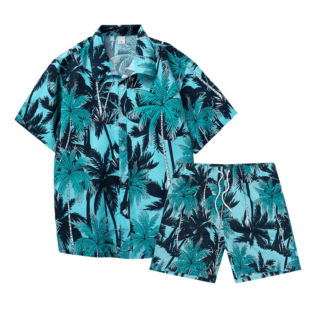 Summer Clothing Beach - Hawaiian Coconut Tree 3D Print Men