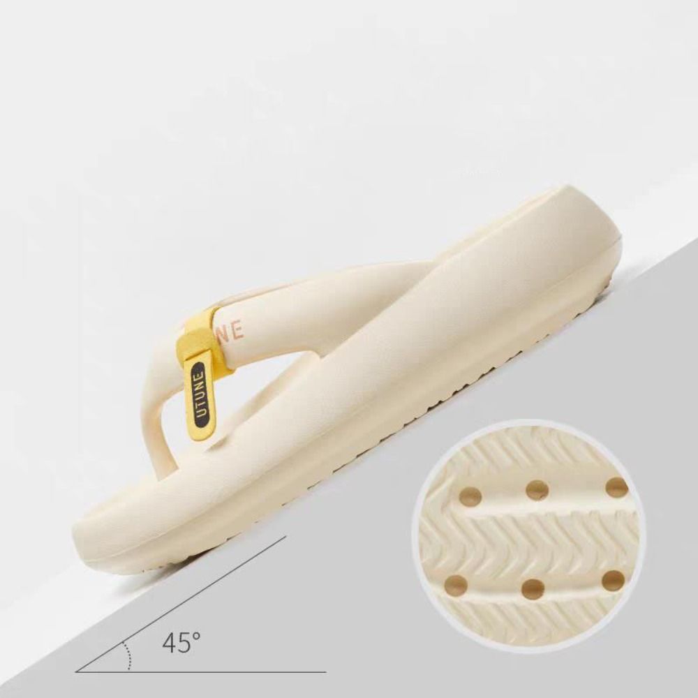 Summer Quotes - Comfortable Letter Platform Flip Flops EVA