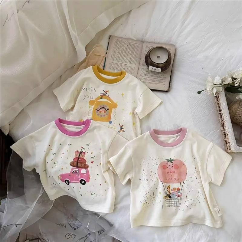 Summer Clothing Material - New Sweet Cartoon Short Sleeve T-Shirt