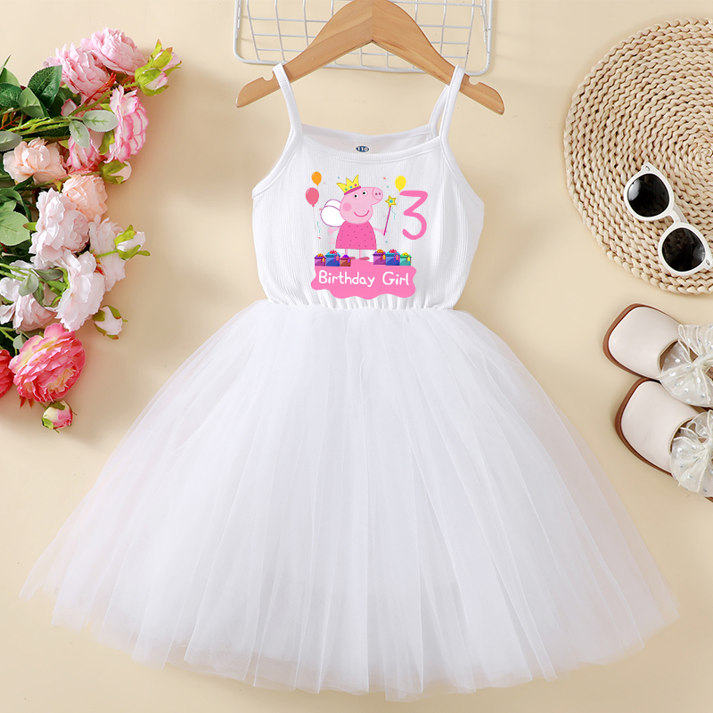 Summer Clothing Gifts - Peppa Pigs Dress Birthday Number 1-9