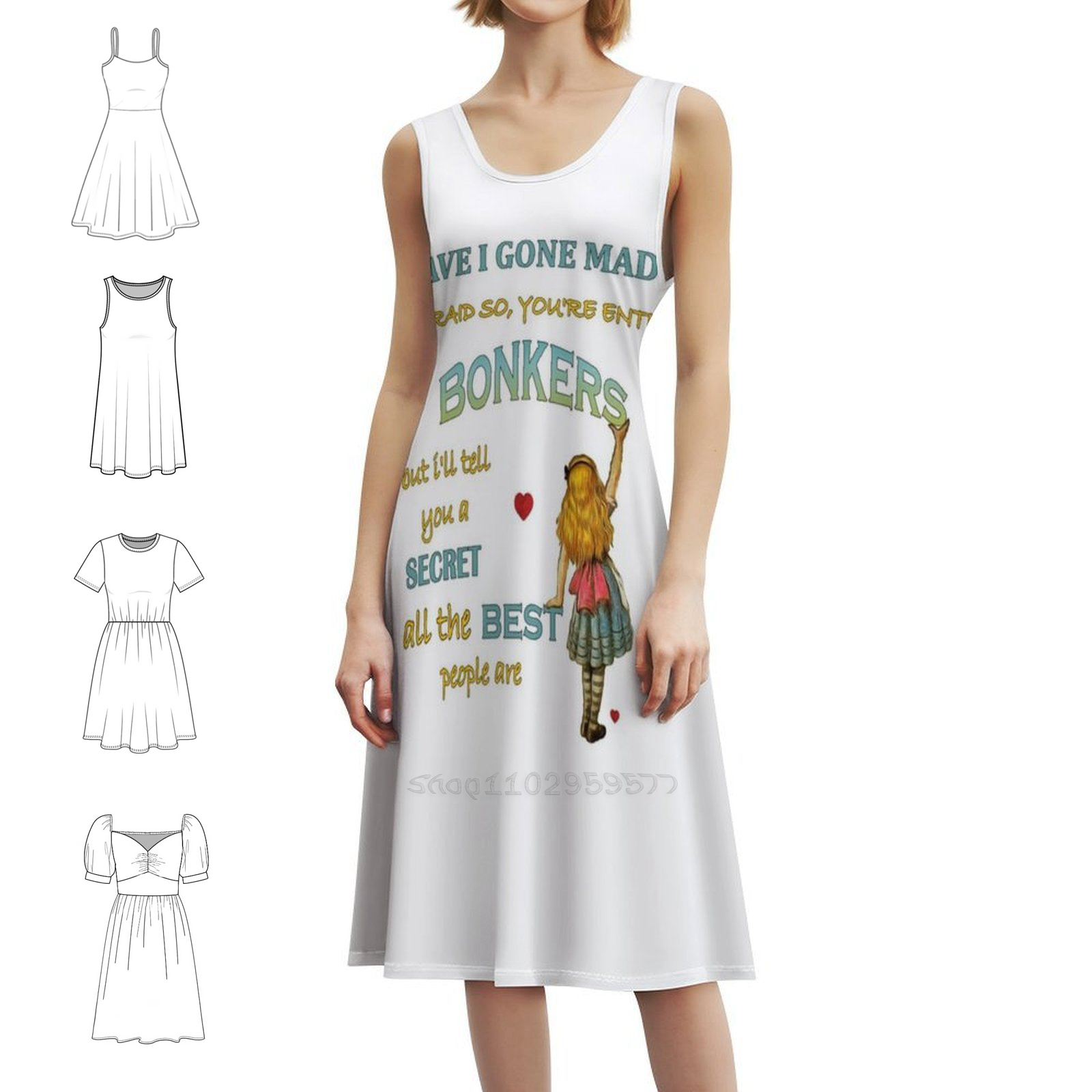 Summer Quotes - Alice In Quote-You'Re Entirely Bonkers Bohemian