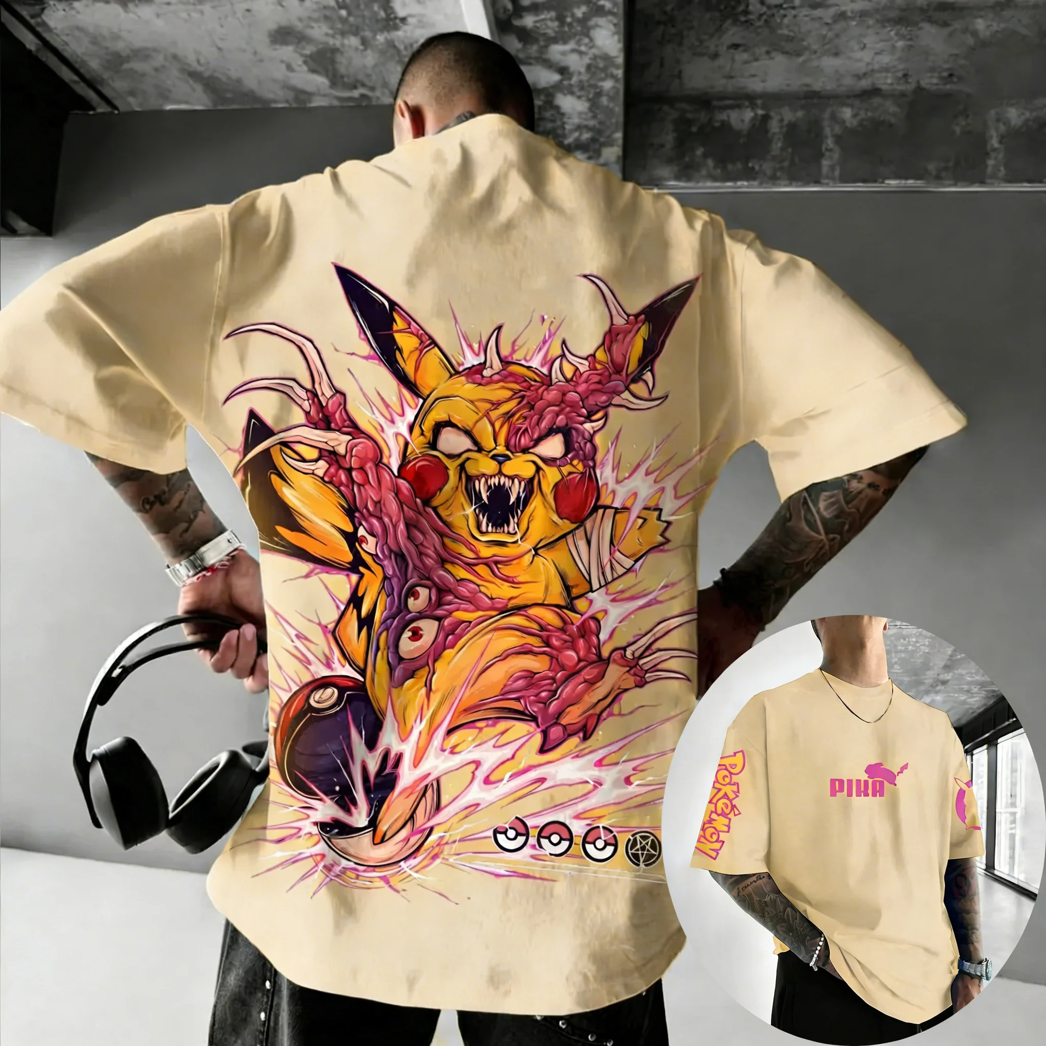 Summer Games Clothing Brand - Pokemon Game Pikachu Co Branded Cotton