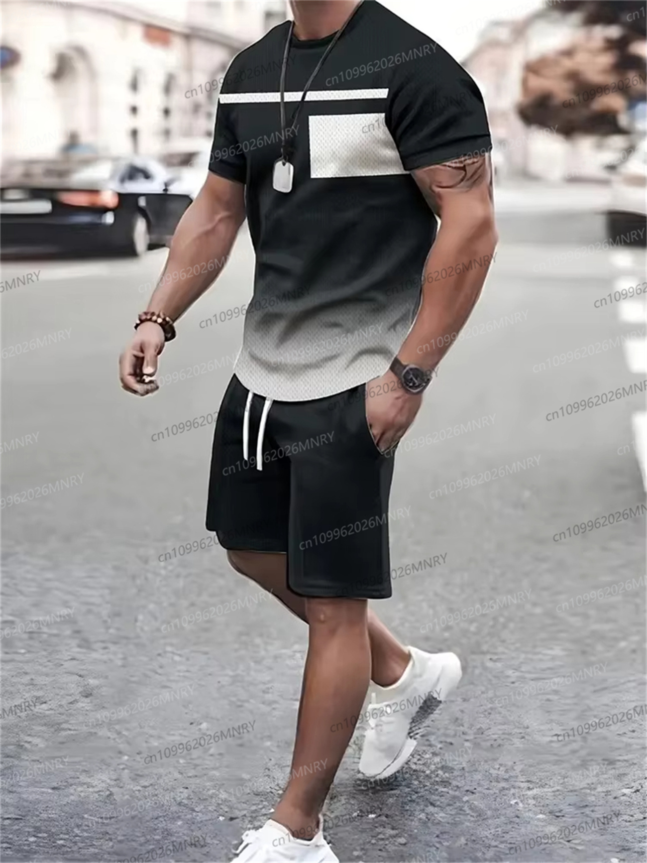 New summer men's sportswear sh – Summer Clothing Beach recenzja i cena