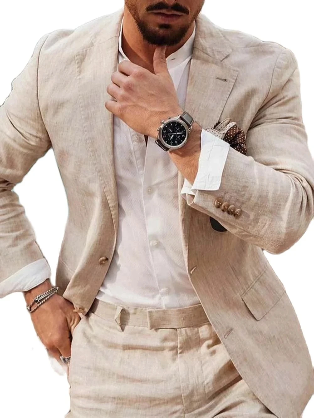 Summer Beach Business Linen Me – Summer Clothing Men Linen recenzja i cena