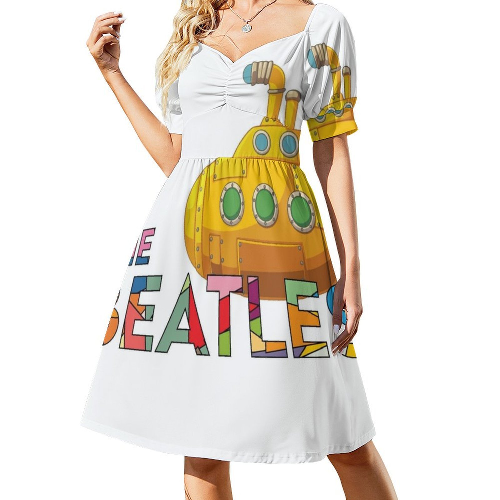 Vintage Bohemian Dress Puff Sl – Summer Clothing Options recenzja i cena