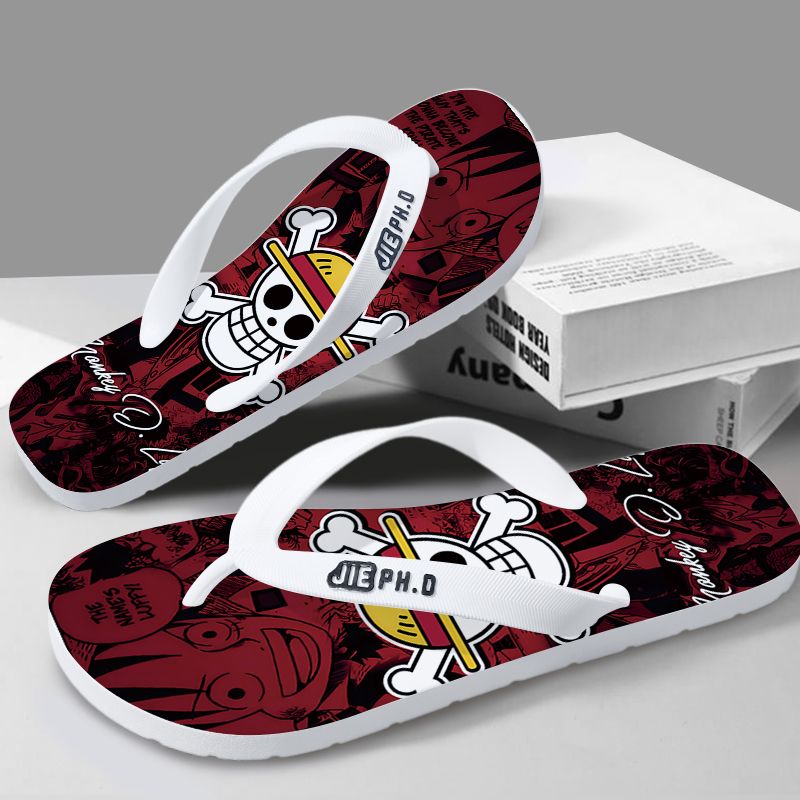 New One Piece anime flip-flops – Summer Clothing Gifts recenzja i cena