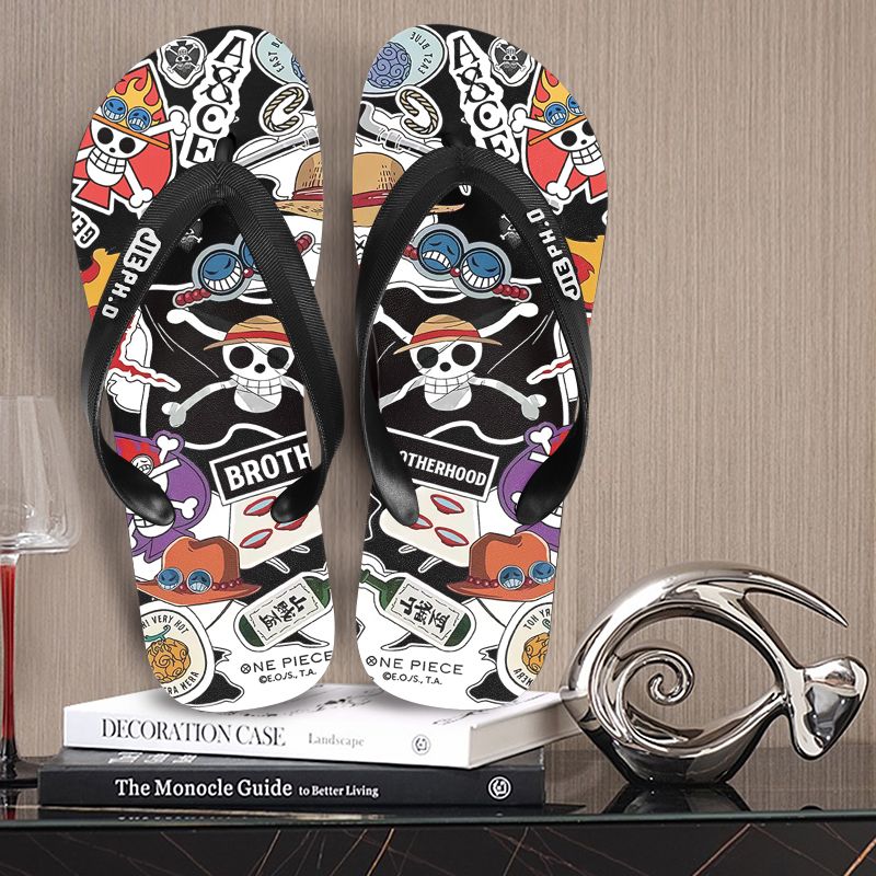 New One Piece anime flip-flops – Summer Clothing Gifts recenzja i cena