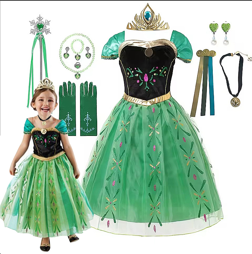 Anna Costume For Kids Girl Fan – Summer Dresses Yours Clothing recenzja i cena