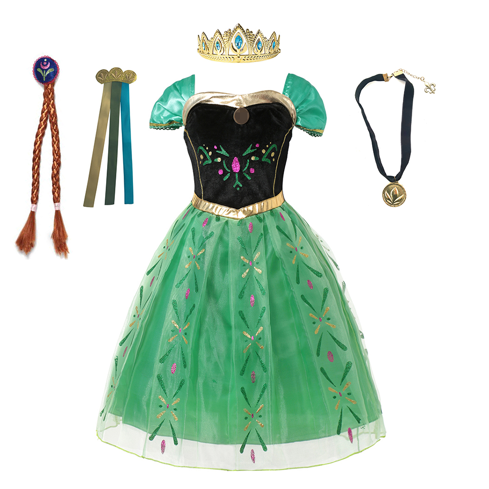 Anna Costume For Kids Girl Fan – Summer Dresses Yours Clothing recenzja i cena