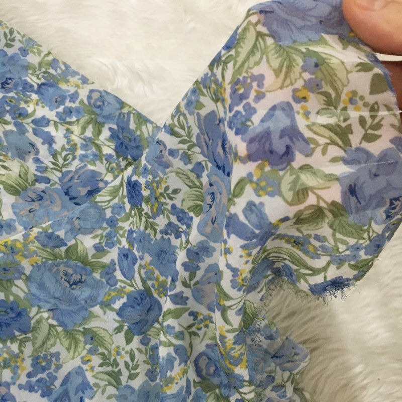 2/3m Floral Print Chiffon Fabr – Summer Clothing Material recenzja i cena