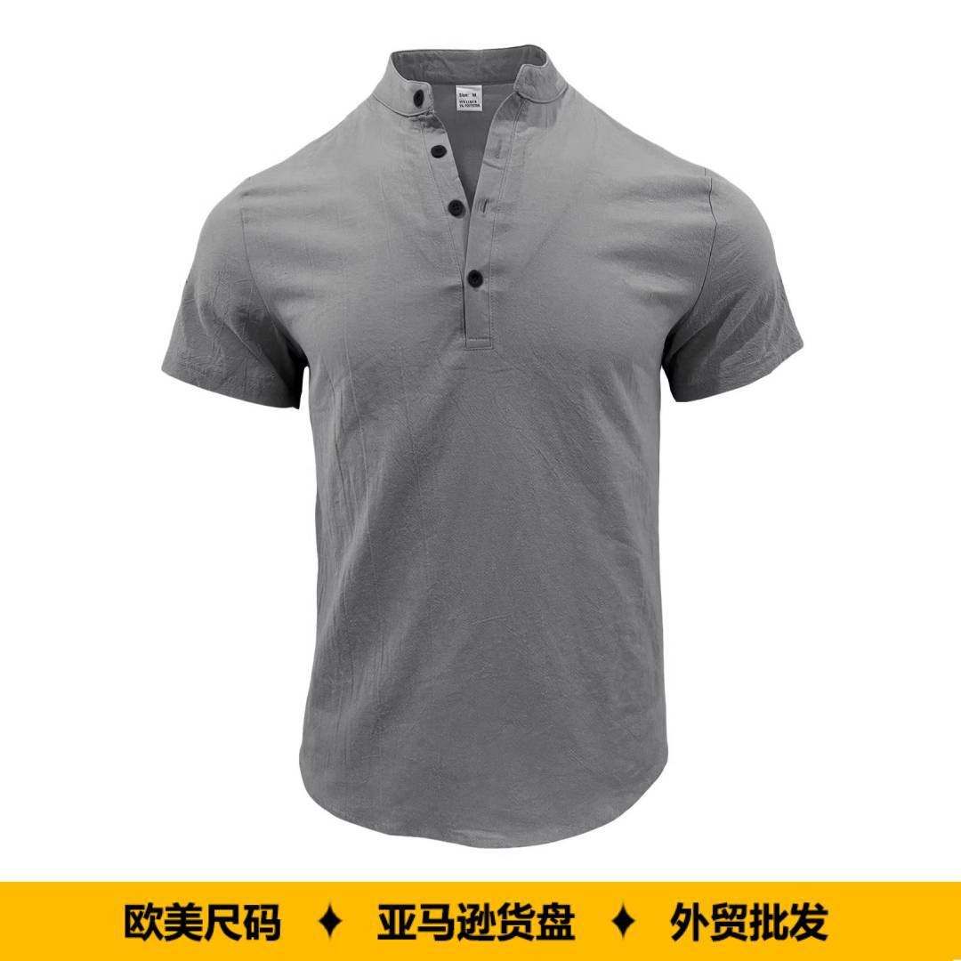 Men Shirt Mens Linen Loose Fit – Summer Clothing Men Linen recenzja i cena