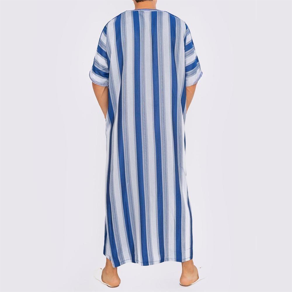 Men's Short Sleeve Long Robe L – Summer Clothing Material recenzja i cena