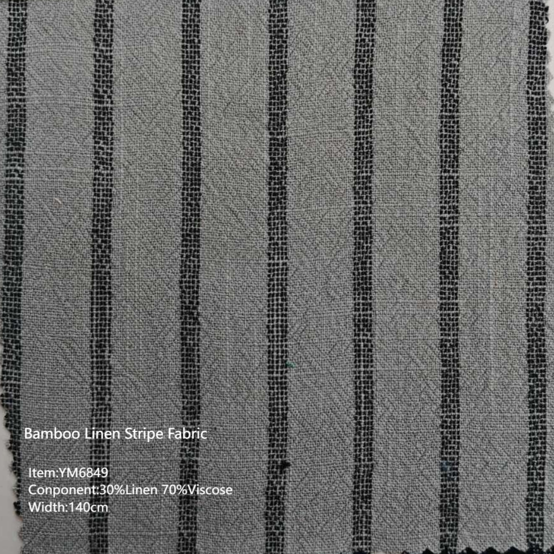 Stripes 30%Linen 70%Viscose Bl – Summer Clothing Men Linen recenzja i cena