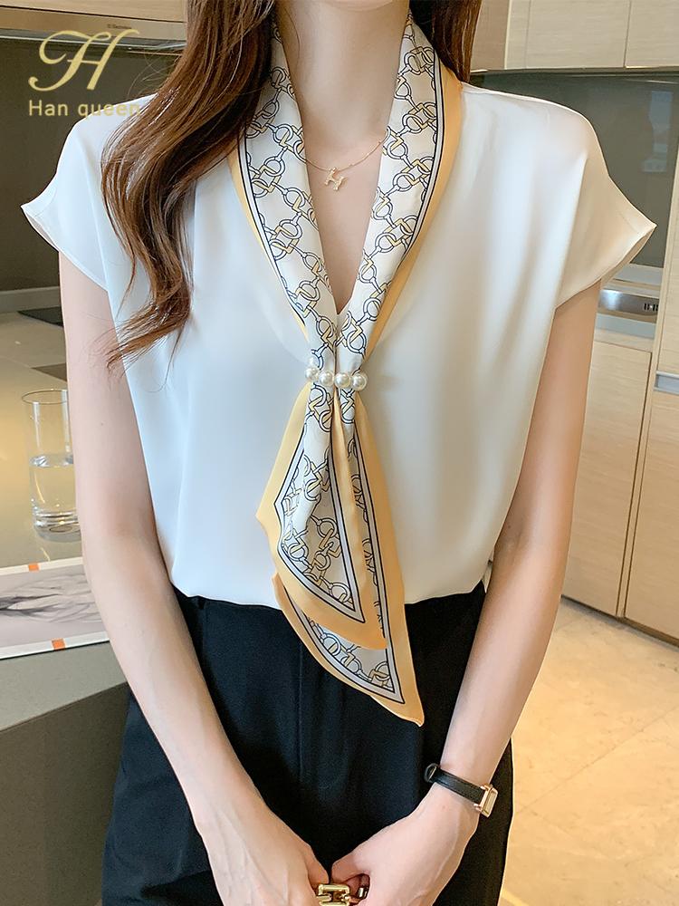 Lace-Up Tops Casual Korean OL  – Summer Clothing H&M recenzja i cena