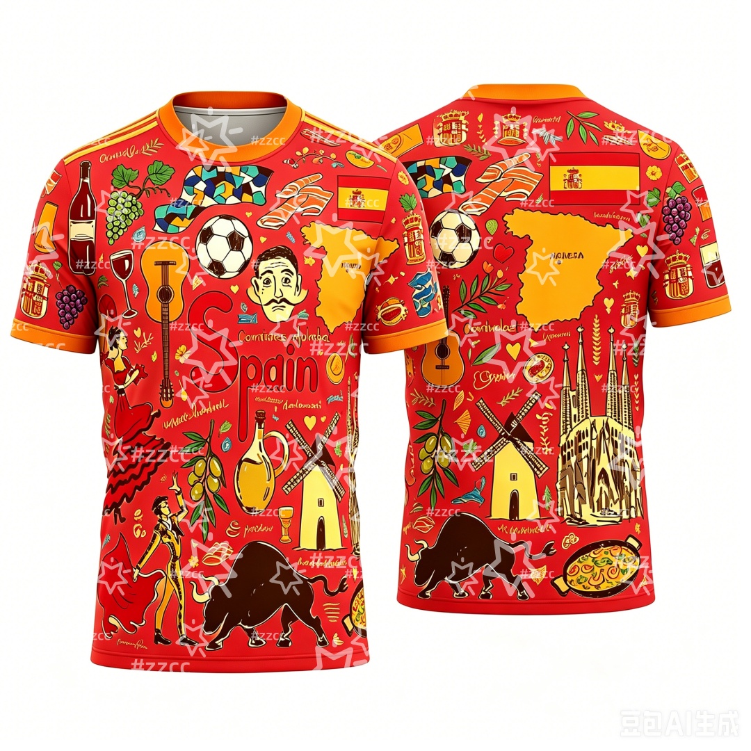 2026 Spanish football jersey S – Summer Clothing In Spanish recenzja i cena