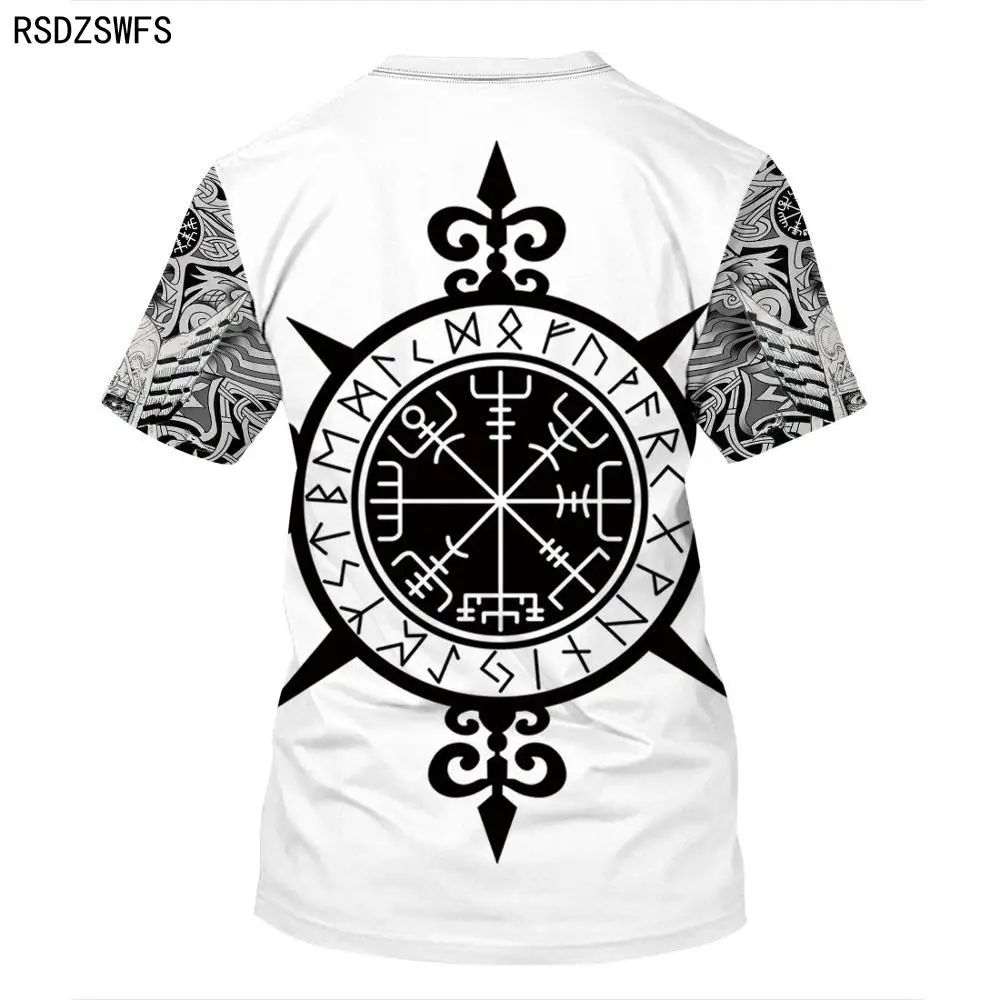 3D Fashion Viking Tattoo Men's – Summer Viking Clothing recenzja i cena