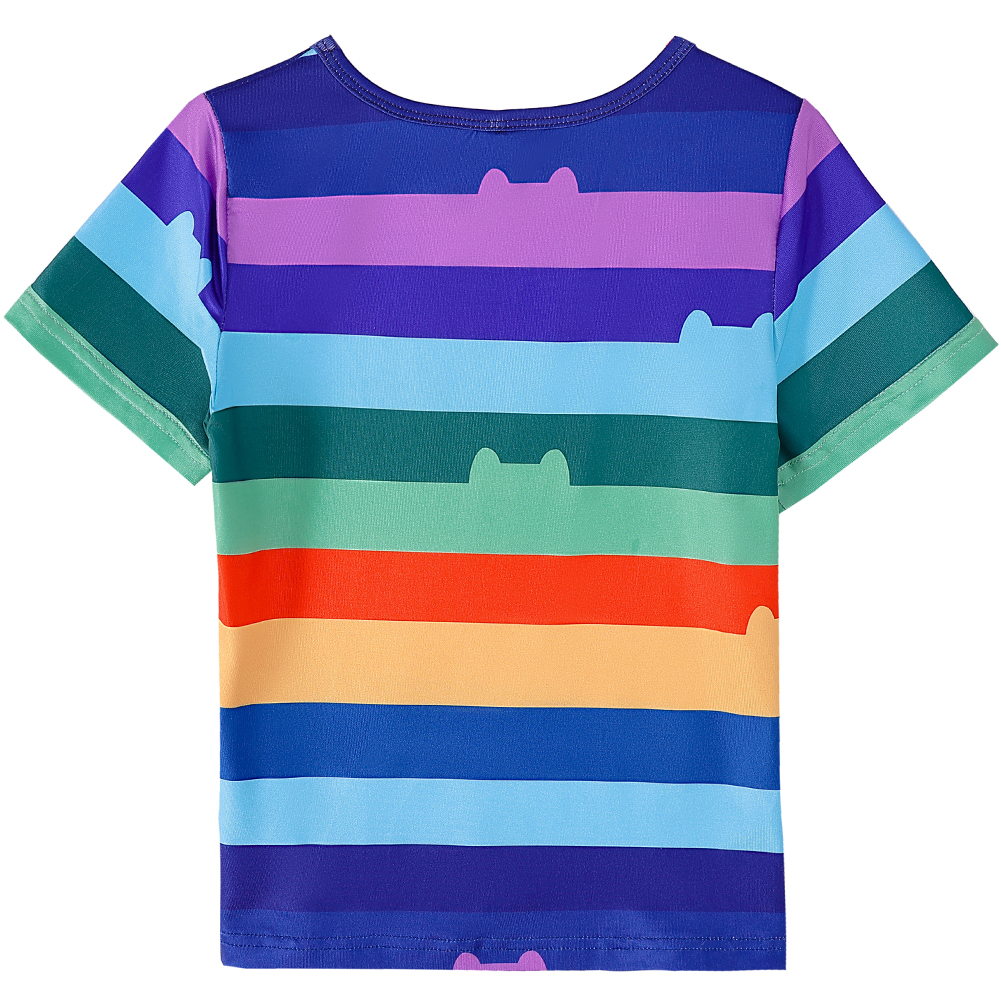 Girls Rainbow Striped T-Shirt  – Summer Dresses Yours Clothing recenzja i cena