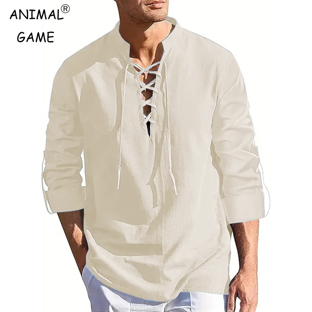Men's Renaissance Shirt Pirate – Summer Viking Clothing recenzja i cena
