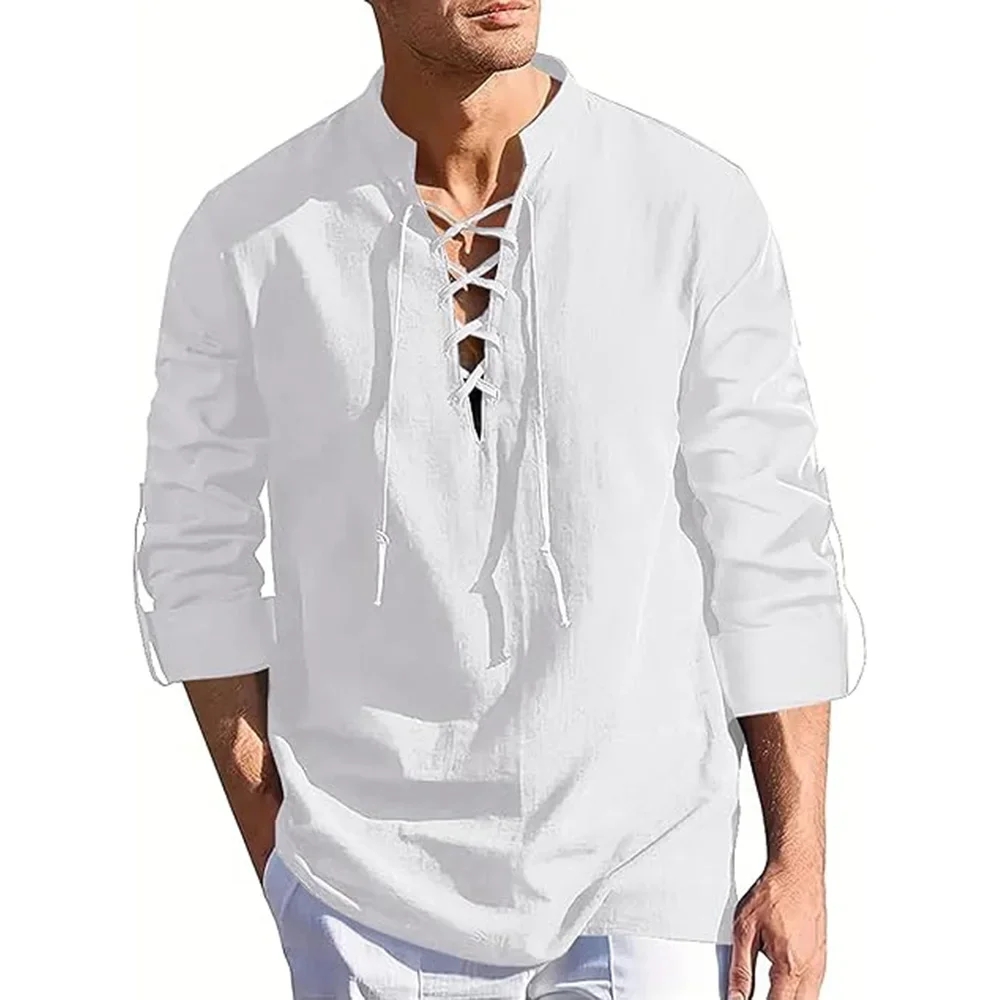 Men's Renaissance Shirt Pirate – Summer Viking Clothing recenzja i cena