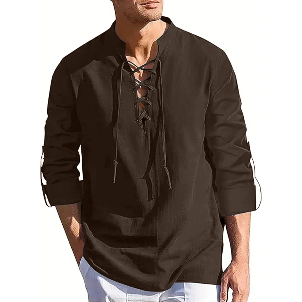 Men's Renaissance Shirt Pirate – Summer Viking Clothing recenzja i cena