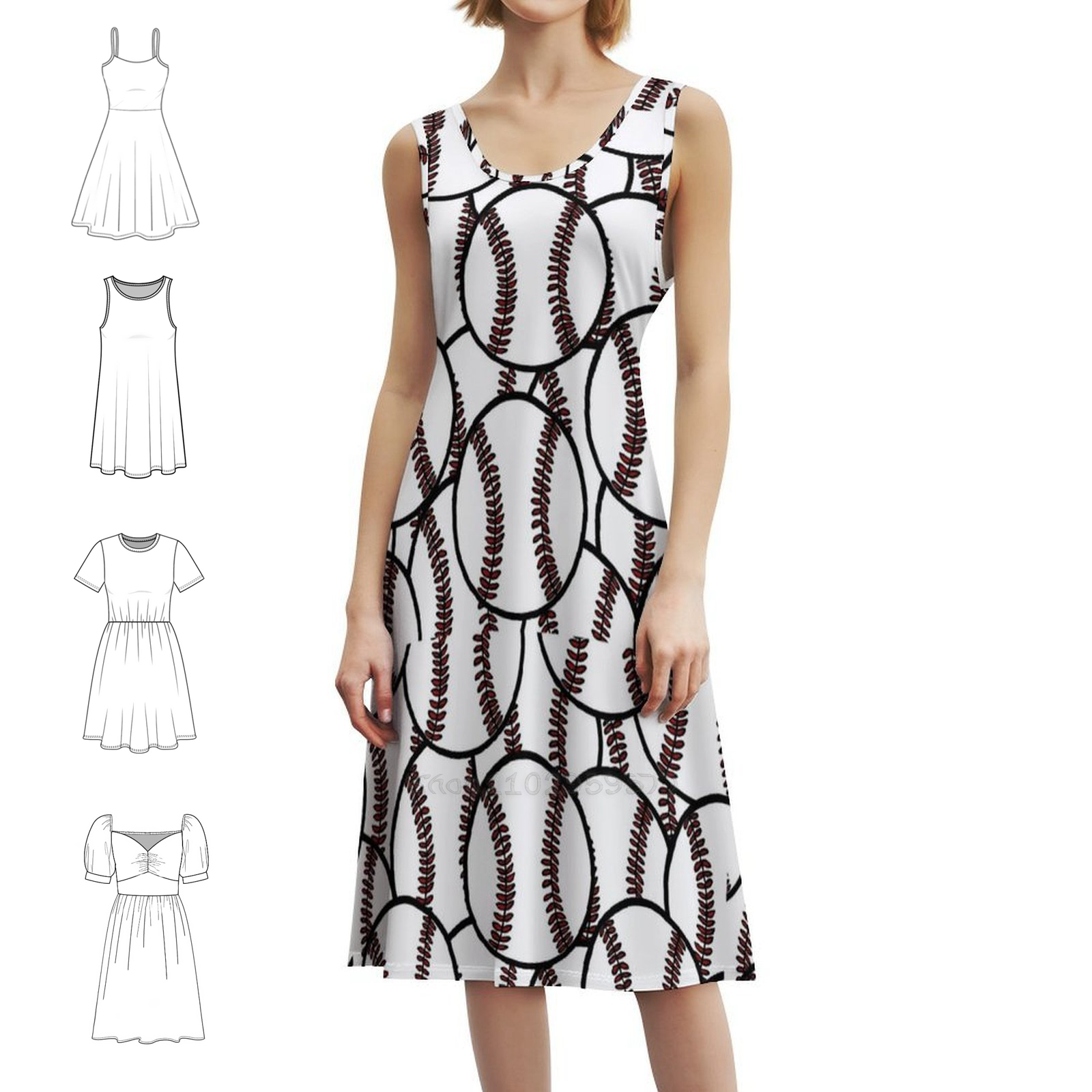 Baseball Vintage Bohemian Dres – Summer Clothing Options recenzja i cena