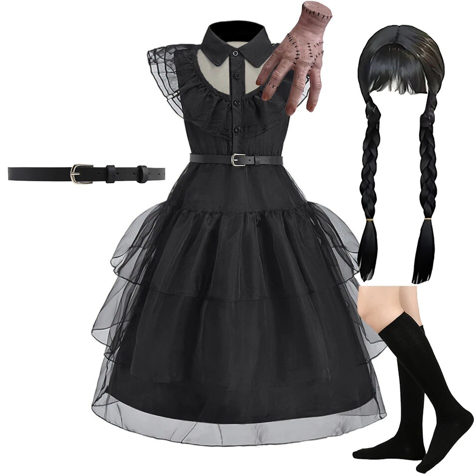 Girl Costume Kids Cosplay Blac – Summer Dresses Yours Clothing recenzja i cena