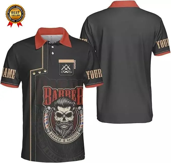 2025 Barber Short Sleeve Polo  – Summer Clothing Name recenzja i cena