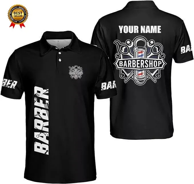 2025 Barber Short Sleeve Polo  – Summer Clothing Name recenzja i cena
