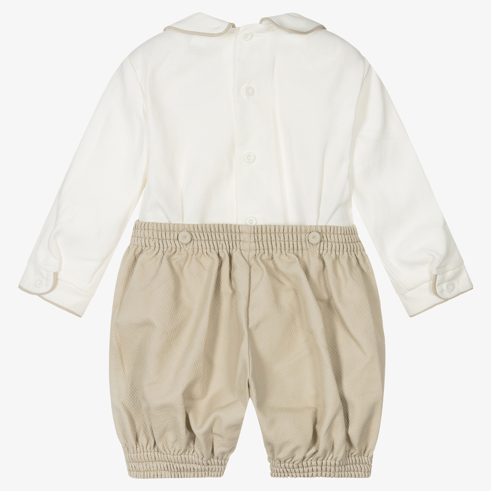 Spanish Baby Boy Hand-Smocked  – Summer Clothing In Spanish recenzja i cena
