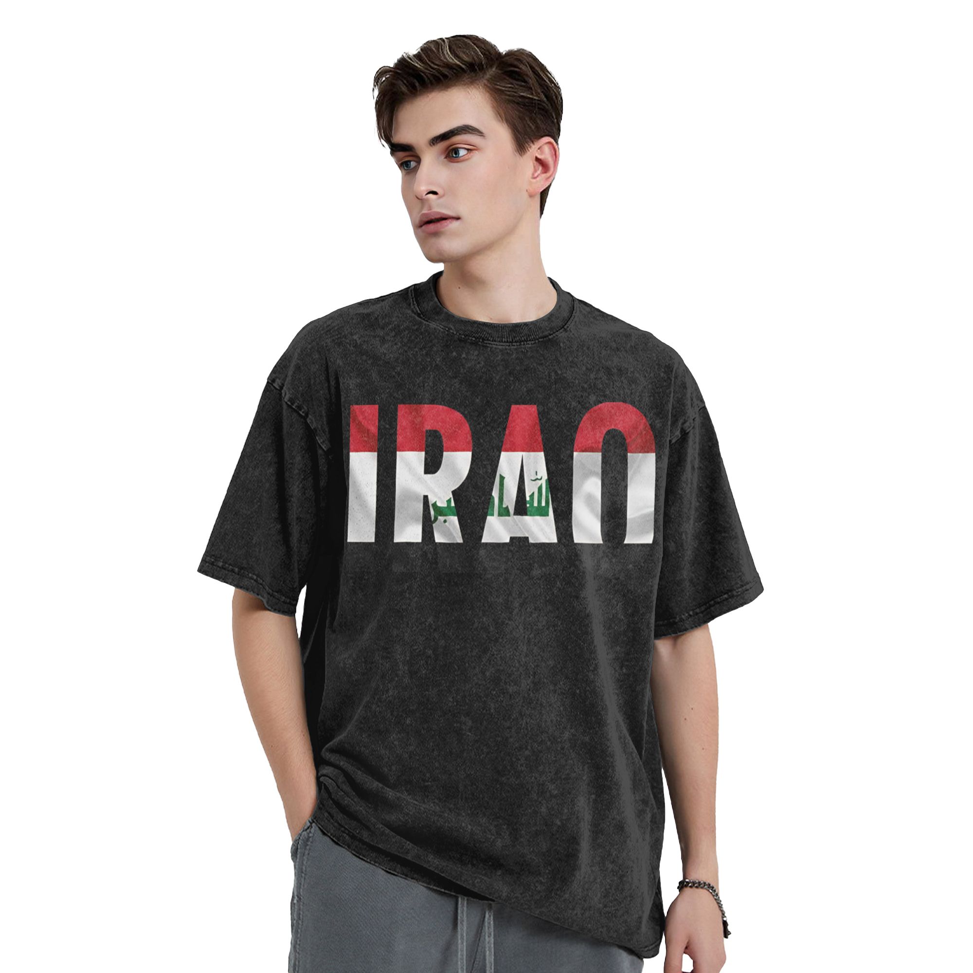 IRAQ Flag Name Stylish T-Shirt – Summer Clothing Name recenzja i cena