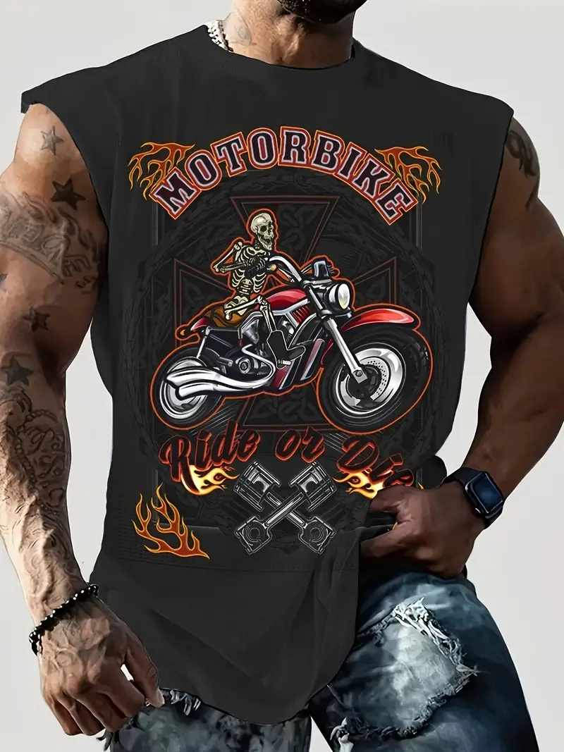 Summer New Men's Vest T-shirt  – Summer Viking Clothing recenzja i cena