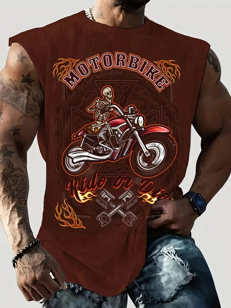 Summer New Men's Vest T-shirt  – Summer Viking Clothing recenzja i cena