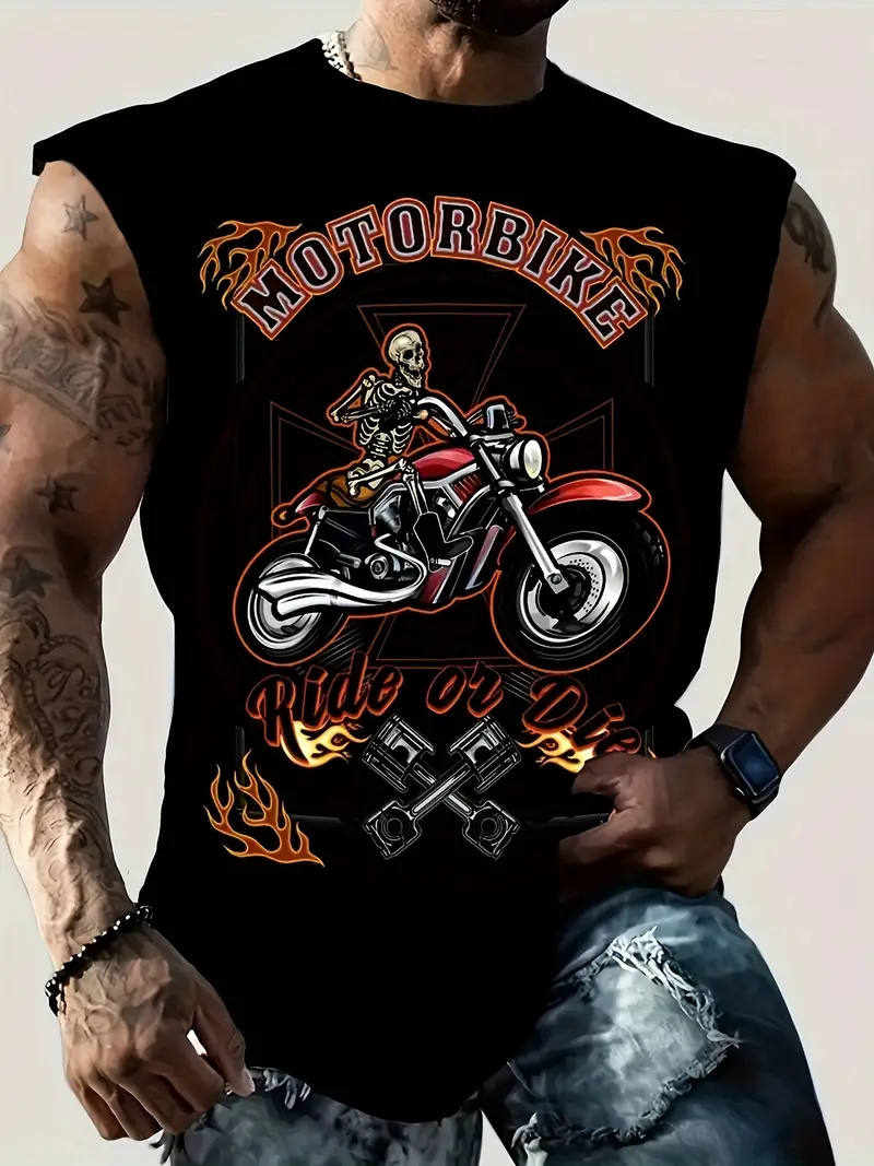 Summer New Men's Vest T-shirt  – Summer Viking Clothing recenzja i cena