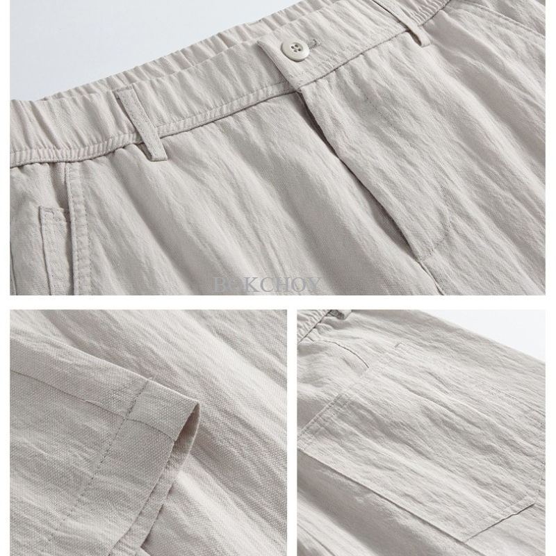 2026 Spring Summer New Thin Ly – Summer Clothing Men Linen recenzja i cena