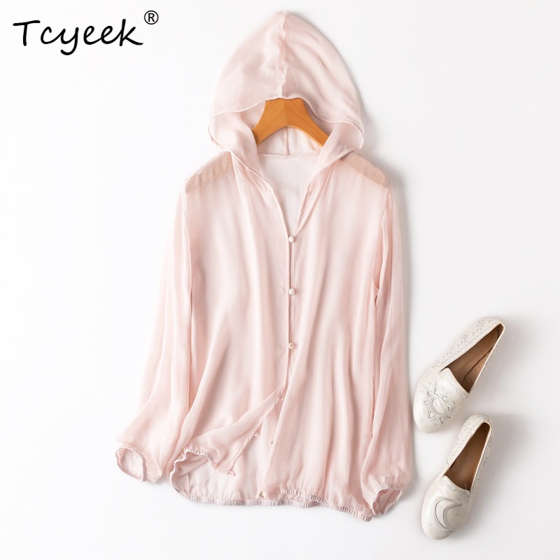 Tcyeek 100% Real Mulberry Silk – Summer Clothing Women recenzja i cena