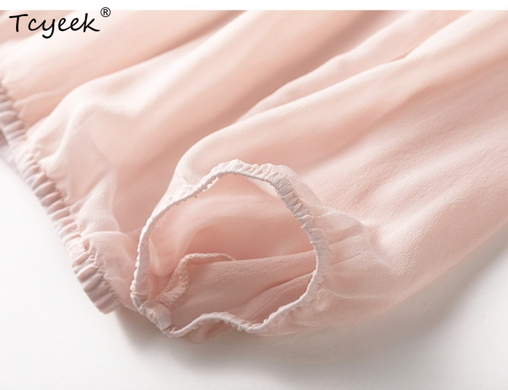 Tcyeek 100% Real Mulberry Silk – Summer Clothing Women recenzja i cena