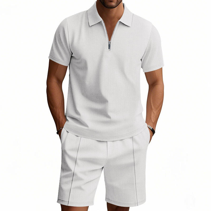Summer Casual Men's Zipper Sho – Summer Clothing Beach recenzja i cena