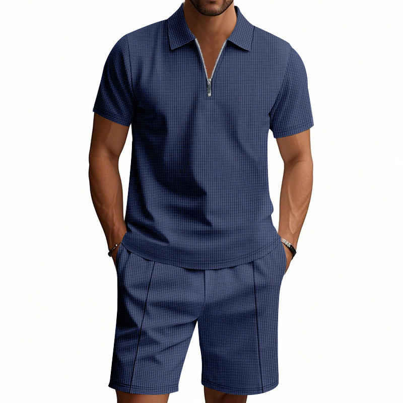 Summer Casual Men's Zipper Sho – Summer Clothing Beach recenzja i cena
