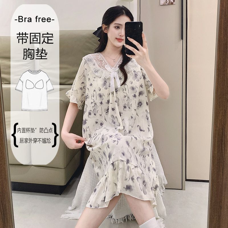 Plus Size Sweet Floral Print N – Summer Clothing Women recenzja i cena