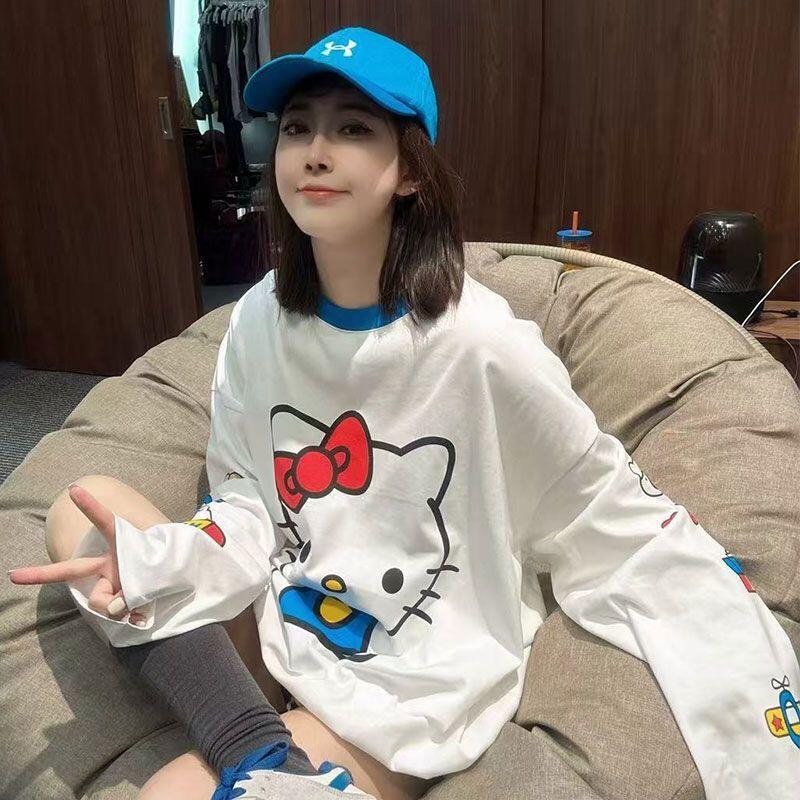 Long-Sleeved Hello Kitty Summe – Summer Clothing Women recenzja i cena