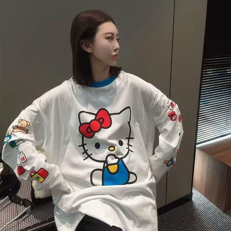 Long-Sleeved Hello Kitty Summe – Summer Clothing Women recenzja i cena