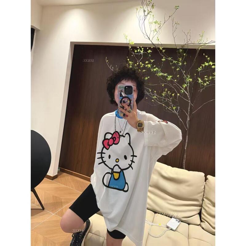 Long-Sleeved Hello Kitty Summe – Summer Clothing Women recenzja i cena