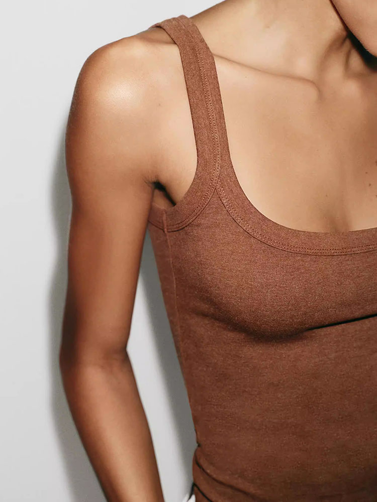 Slim Fit Sleeveless round Neck – Summer Clothing Options recenzja i cena