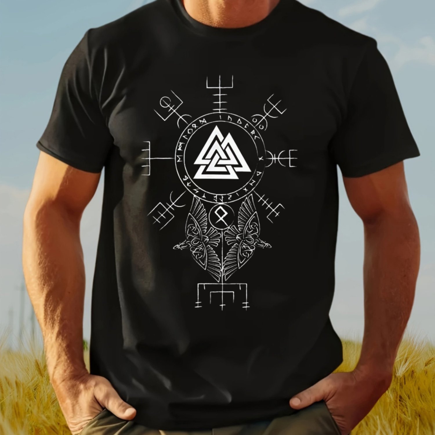 Men Viking Norse Mythology T-S – Summer Viking Clothing recenzja i cena