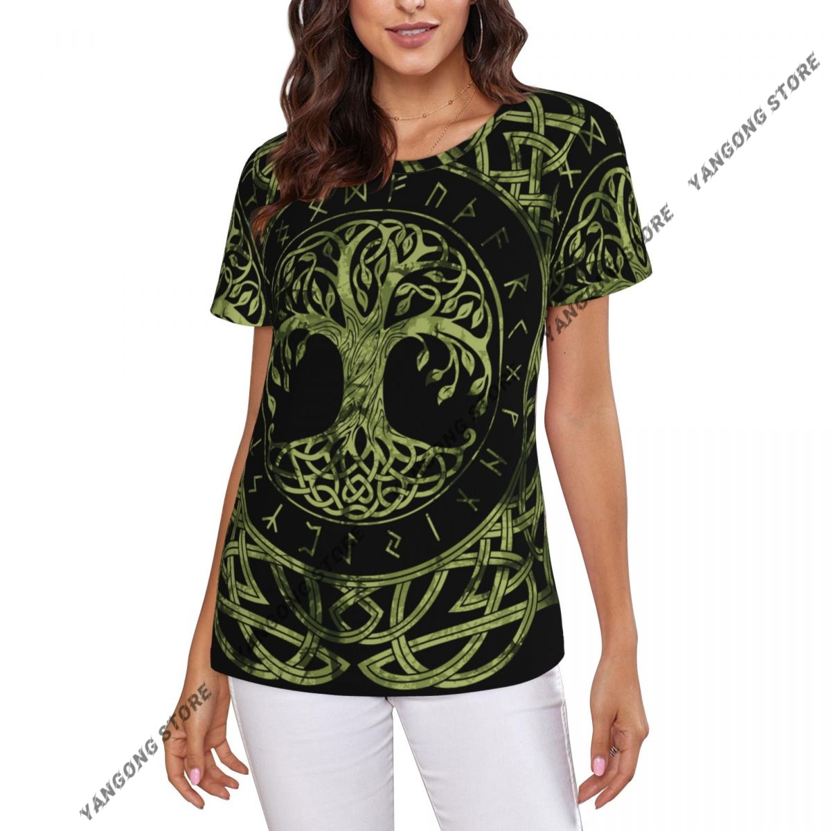 Women's T-shirt Norse Nordic V – Summer Viking Clothing recenzja i cena