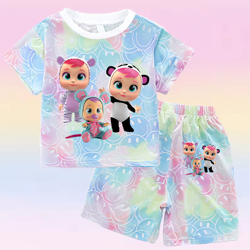Crying Babies T-shirt Set Chil – Summer Clothing Gifts recenzja i cena