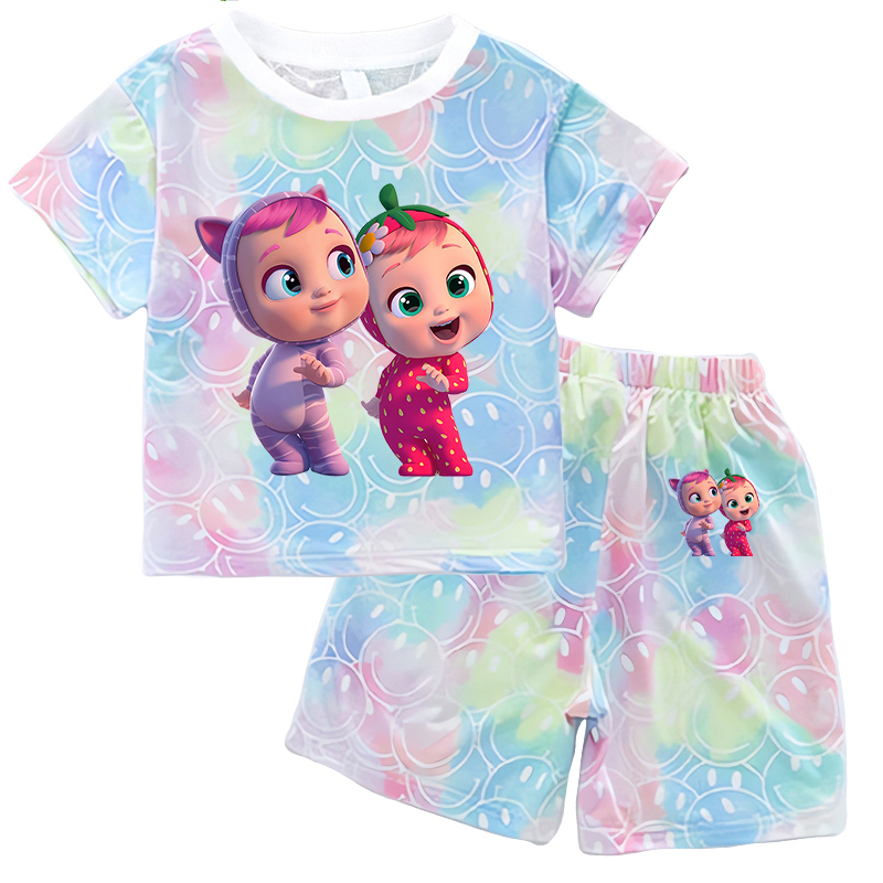 Crying Babies T-shirt Set Chil – Summer Clothing Gifts recenzja i cena
