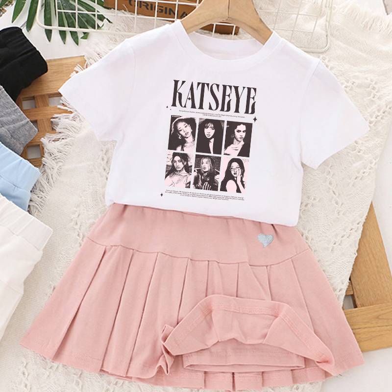 Kpop K-KATSEYE T-shirt+short S – Summer Clothing Gifts recenzja i cena
